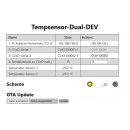 PioTek ESPHome WLAN-Tempsensor TS-D Dual für Home Assistant, Homematic CUxD, ioBroker u.a.